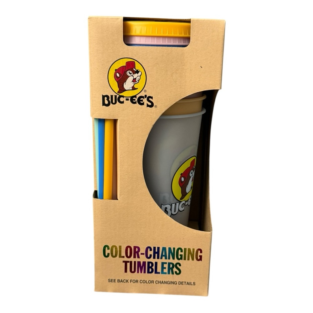 Buc-ee’s Color-Changing Tumblers (5-Pack) Brand New